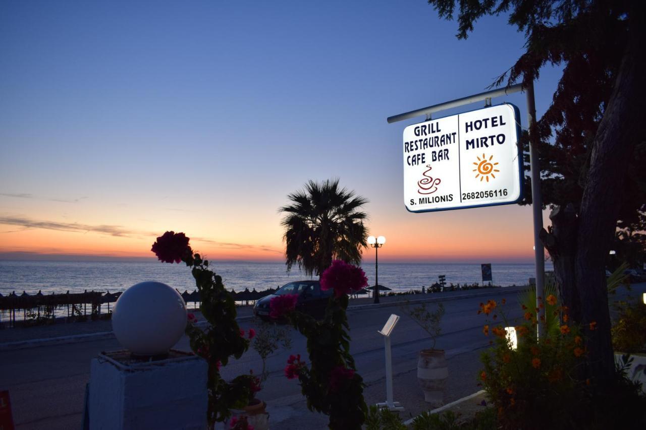 Mirto Beach Hotel & Restaurant Paralia Vrachou Eksteriør billede